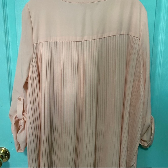 Zac & Rachel women pink silky top 3/4 sleeve - Picture 2 of 5